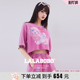女小狗印花T恤短裤 休闲套装 LALABOBO25年短袖 两件套 商场同款