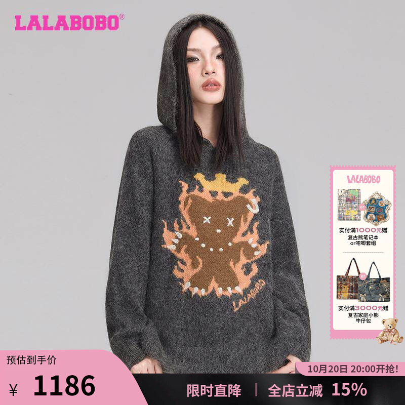 LALABOBO美式复古毛衣