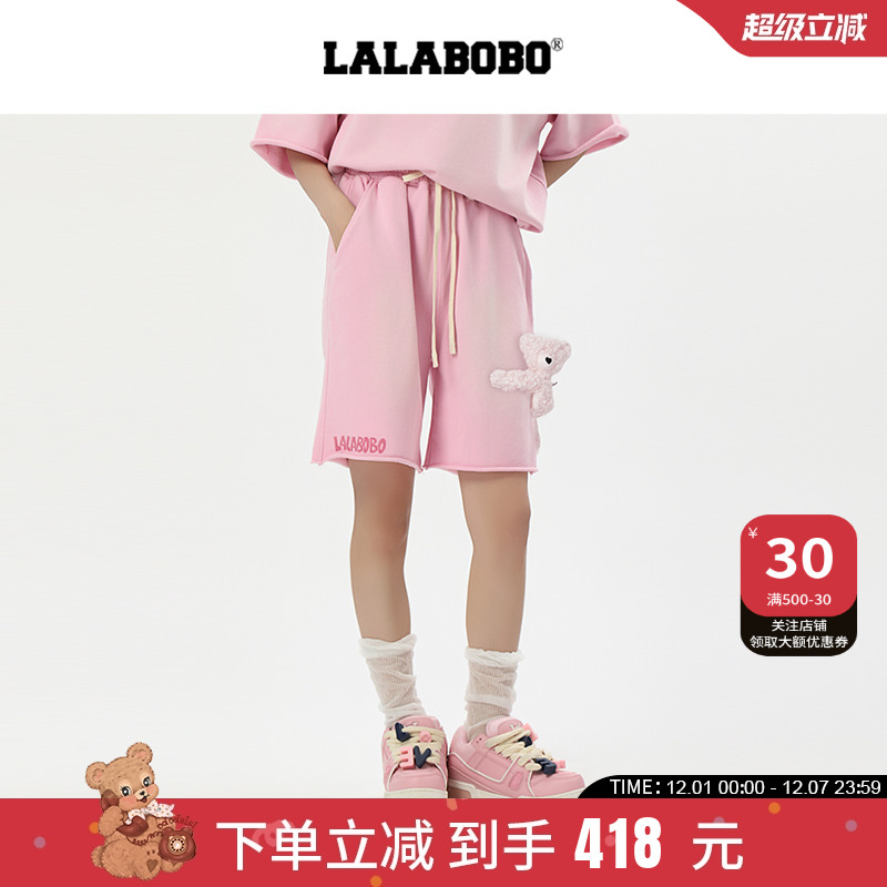 LALABOBO立体熊新款短裤