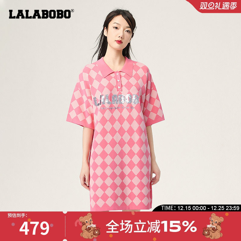 lalabobo2023休闲短袖连衣裙