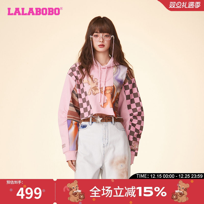 常规套头连帽卫衣可爱小熊