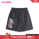 新款 宽松复古纯棉热成像熊休闲短裤 女 LALABOBO24夏季 LBDB WXZD30