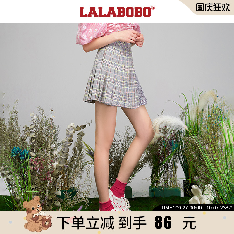 lalabobo2021新品学院牛仔裙裤