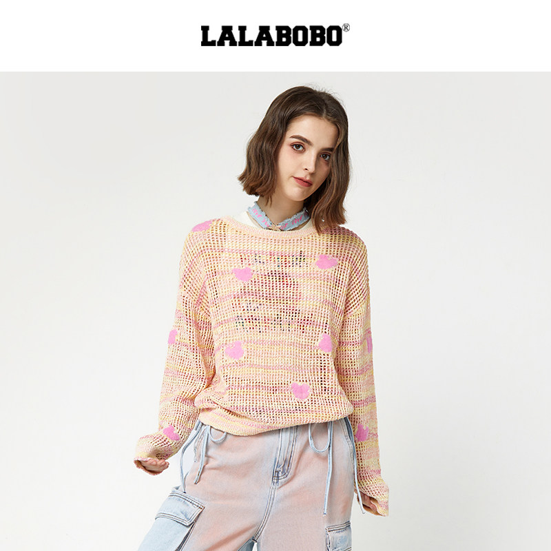 LALABOBO小熊图案毛织
