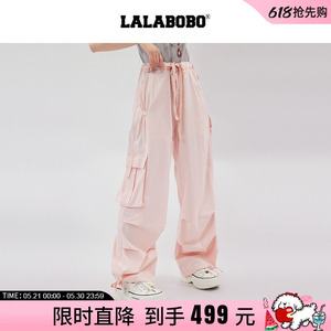 LALABOBO立体熊工装长裤