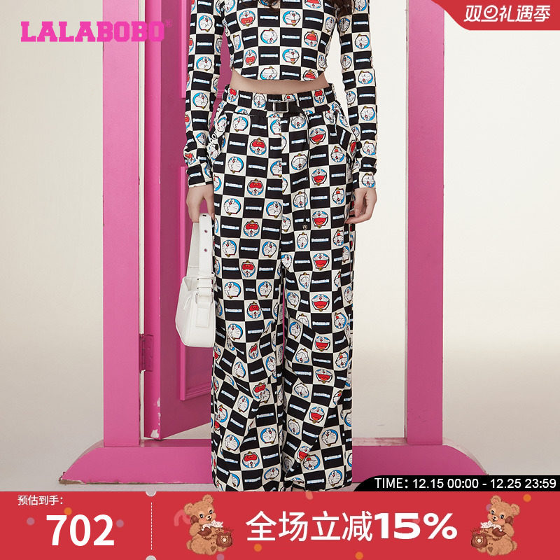 宽松梭织阔腿版型  锦纶拉毛面料