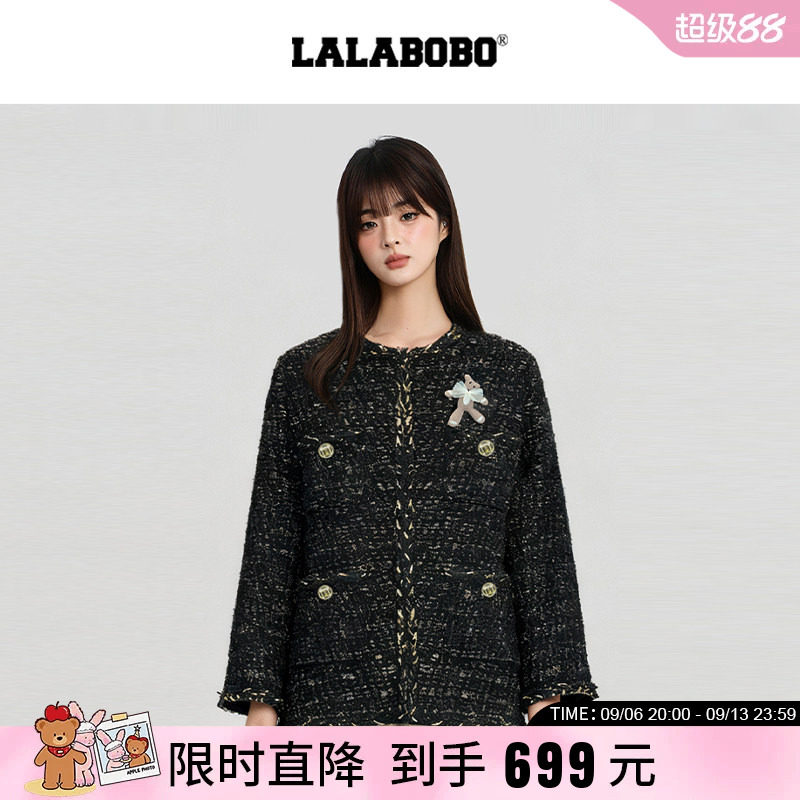 LALABOBO立体小熊小香风外套