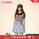 LBDB 多巴胺LALABOBO24夏季 黑白条纹撞色性感吊带背心女士 WSWT27