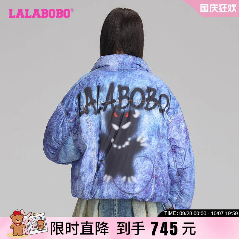LALABOBO2024冬季新款短款羽绒服