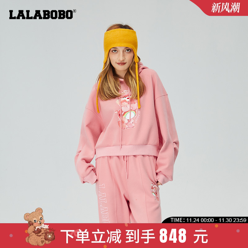 lalabobo冬季连帽洋气卫衣