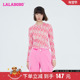 T恤上衣女LBCC LALABOBO2024春夏新款 可爱百搭女团网纱长袖 WSDT20
