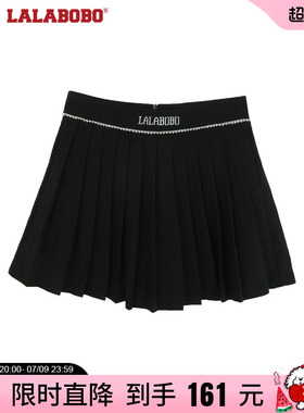 LALABOBO春夏新款辣妹高腰显瘦百褶短裙半身裙女LBCB-WXZQ16