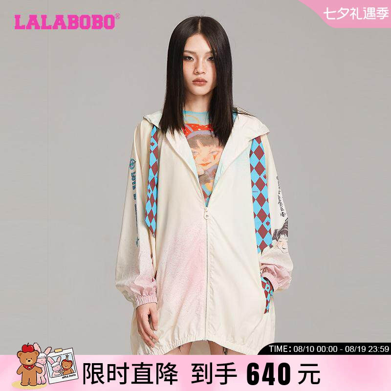 LALABOBO连帽秋款风衣