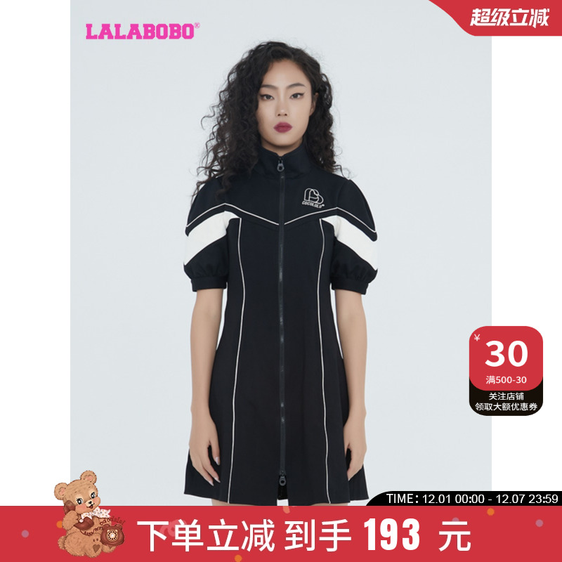 lalabobo2023百搭短袖连衣裙