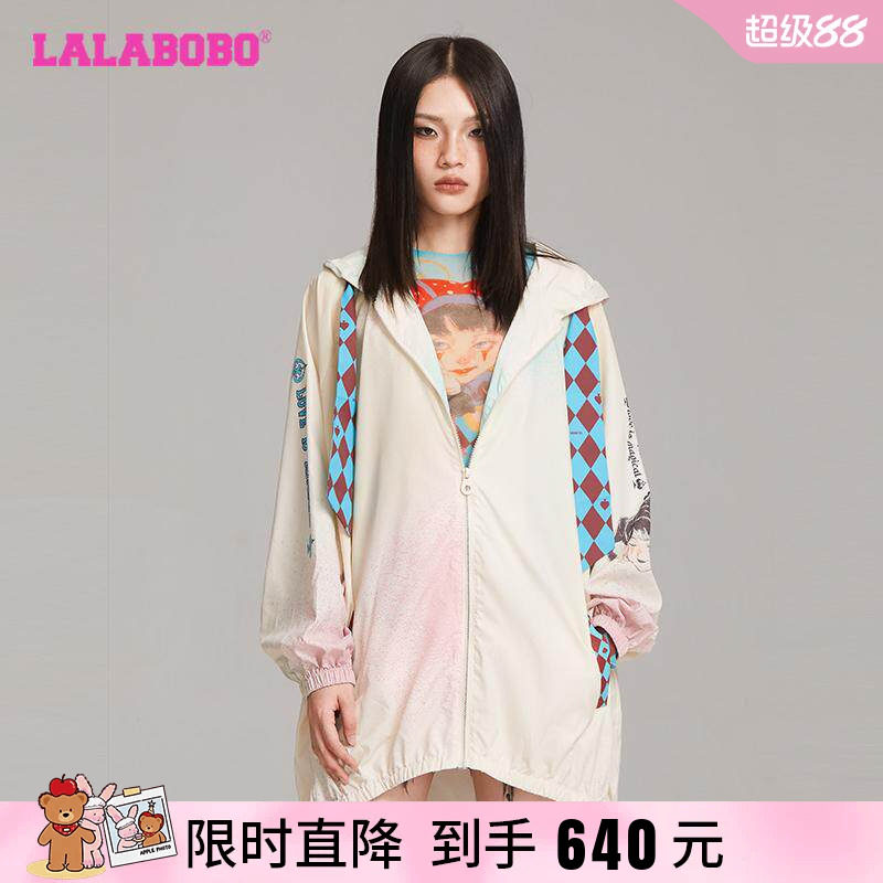 LALABOBO连帽秋款风衣