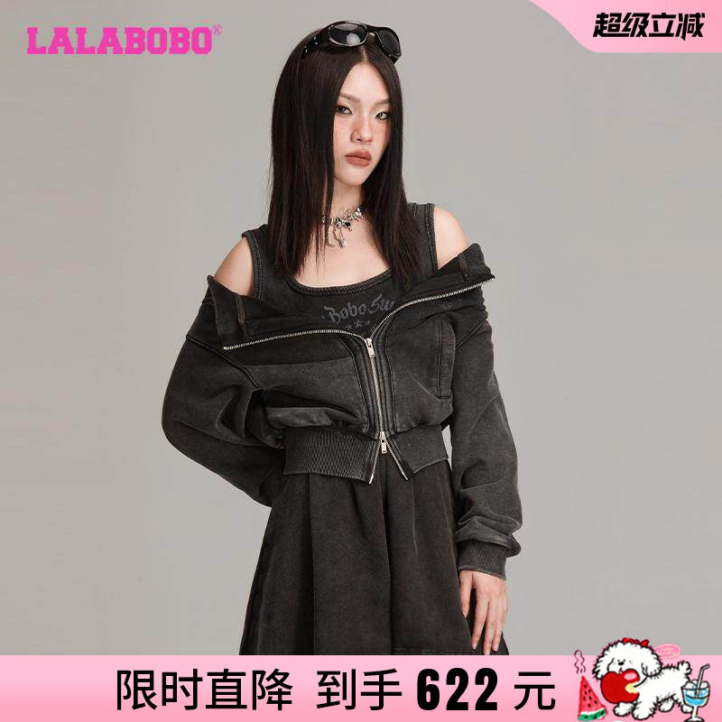 连衣裙LALABOBO2024秋季新款短款