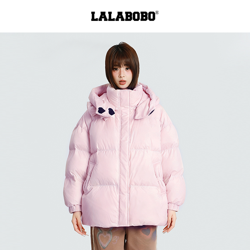 LABO蝴蝶结立体玩偶羽绒服