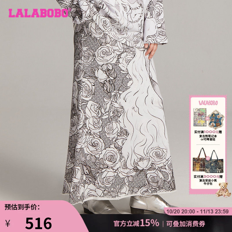 LALABOBO小女孩满印裙