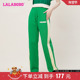 美式 复古运动休闲开叉针织裤 女 LALABOBO2023春夏新款 LBCB WXZC19
