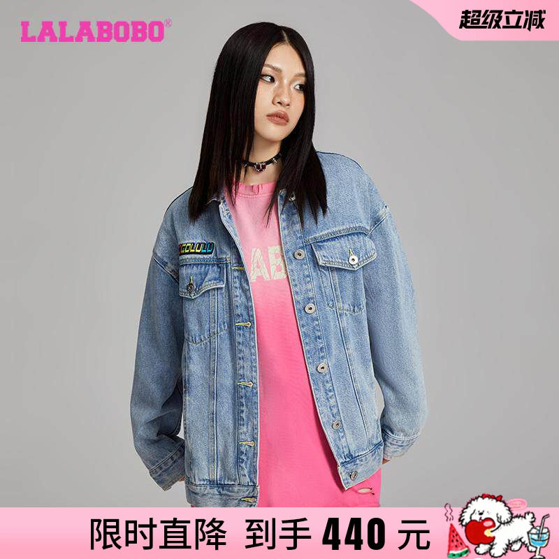 LALABOBO牛仔外套原创新款