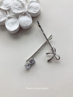 5cm小清新锆石镶嵌蝴蝶发夹气质边夹刘海夹U型碎发夹韩国发饰