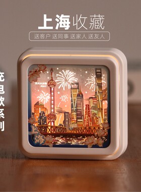 上海磁吸非遗咔哒灯氛围感光影纪念礼生日中国特色伴手礼物元旦