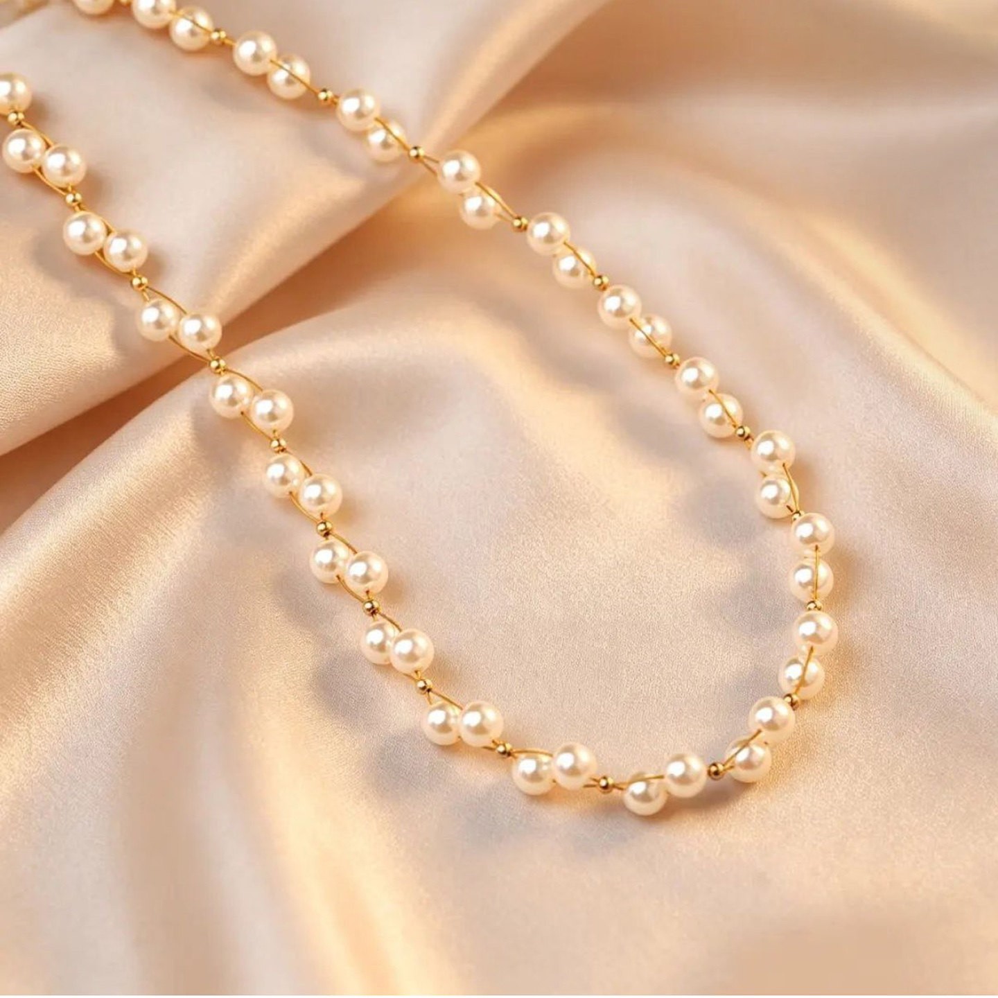 伟琳满天星珠珠项链2026新款女士轻奢气质锁骨链设计感小众颈链a5