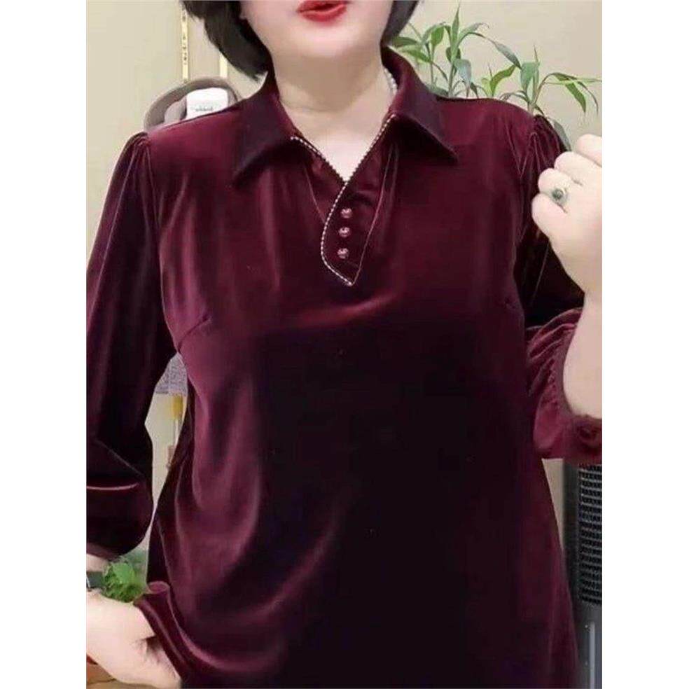意中衣女装服饰秋季新款宽松显瘦百搭洋气翻领长袖衬衫2026上衣a9