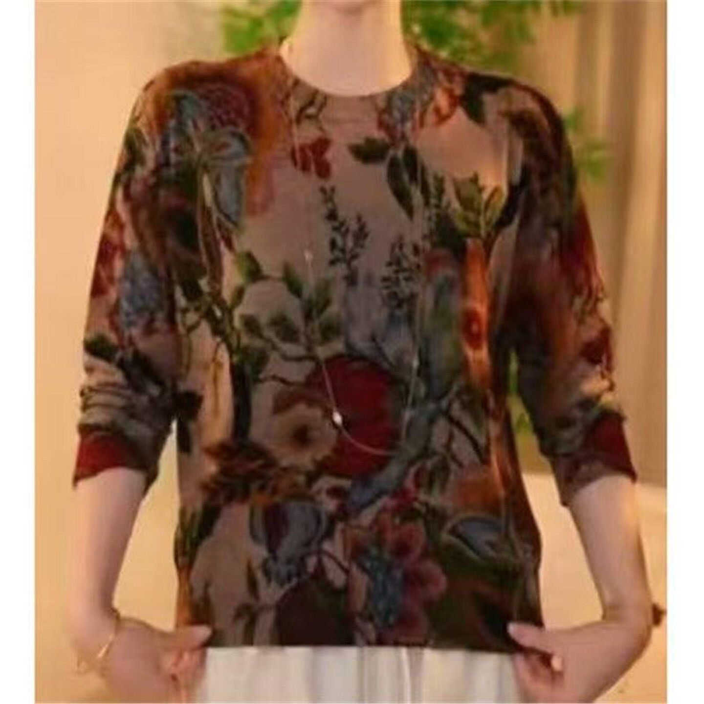 铂瑾女装2026秋冬季新款女士圆领打底小衫洋气减龄显瘦休闲卫衣a5