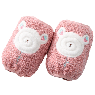 秋冬泰迪绒布防污可爱袖套儿童0-3岁小孩宝宝防脏袖头婴幼儿男女