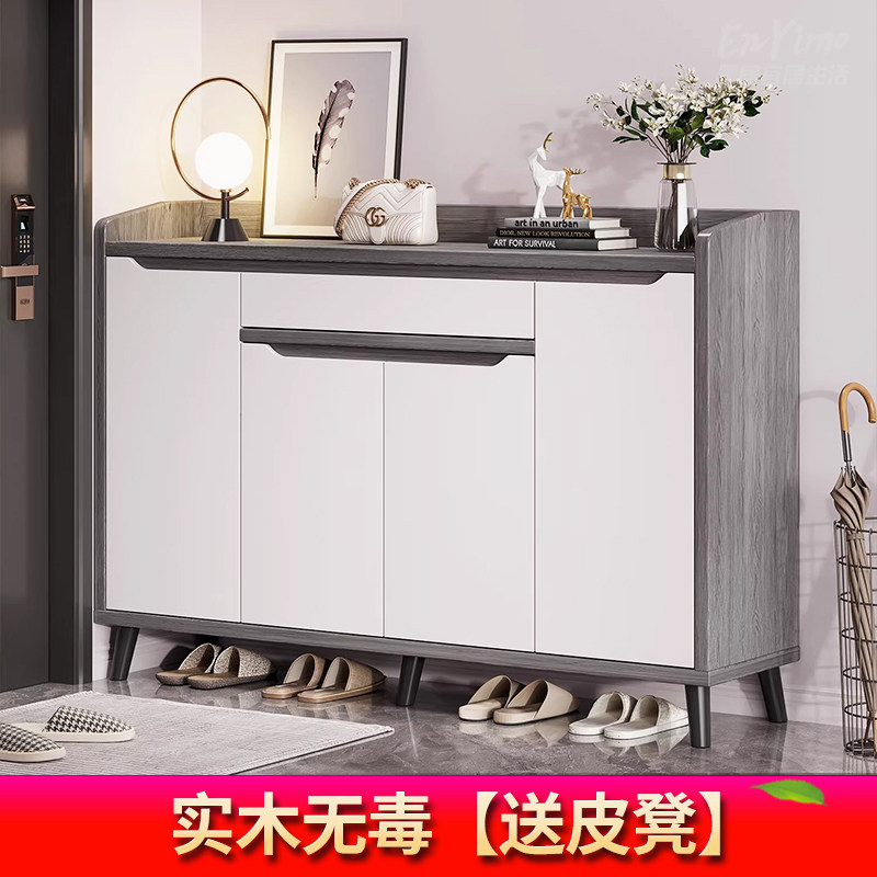 【包安装】实木鞋柜子门口鞋架隔断柜客厅家用入户门厅置物鞋架子