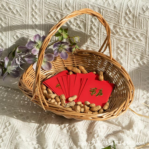 花篮草编藤编柳编手工编