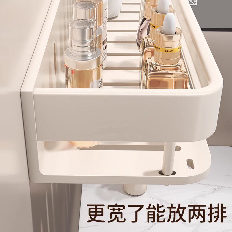 奶油风卫生间置物架洗漱