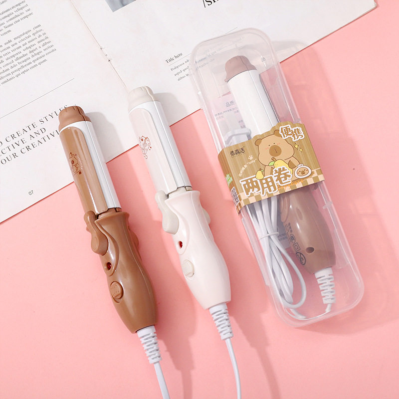 新款卡通卷发棒刘海烫发器美发器直板夹女直卷两用卷发器器