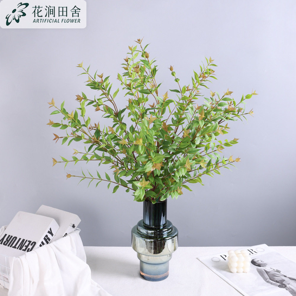 仿真绿植大枝尖尤加利