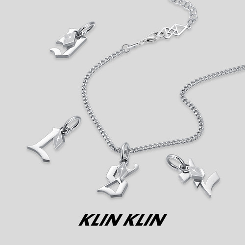 KLINKLIN字母吊坠项链礼物
