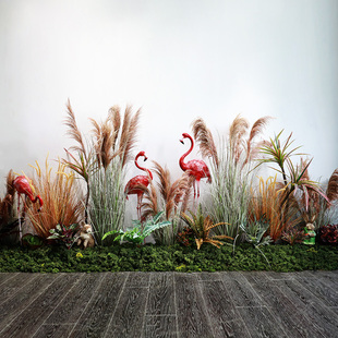 仿真芦苇草仿真花室内客厅网红造景植物景观服装店装饰场景布置