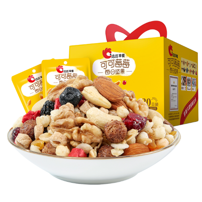 洽洽早餐每日坚果900g可可莓莓