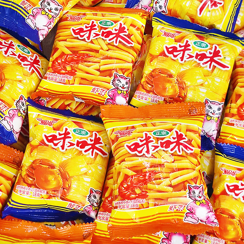 爱尚咪咪虾条蟹味粒18g怀旧零食