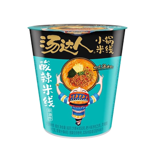 统一汤达人肥汁米线酸辣粉丝杯装方便速食宿舍懒人夜宵冲泡即食品