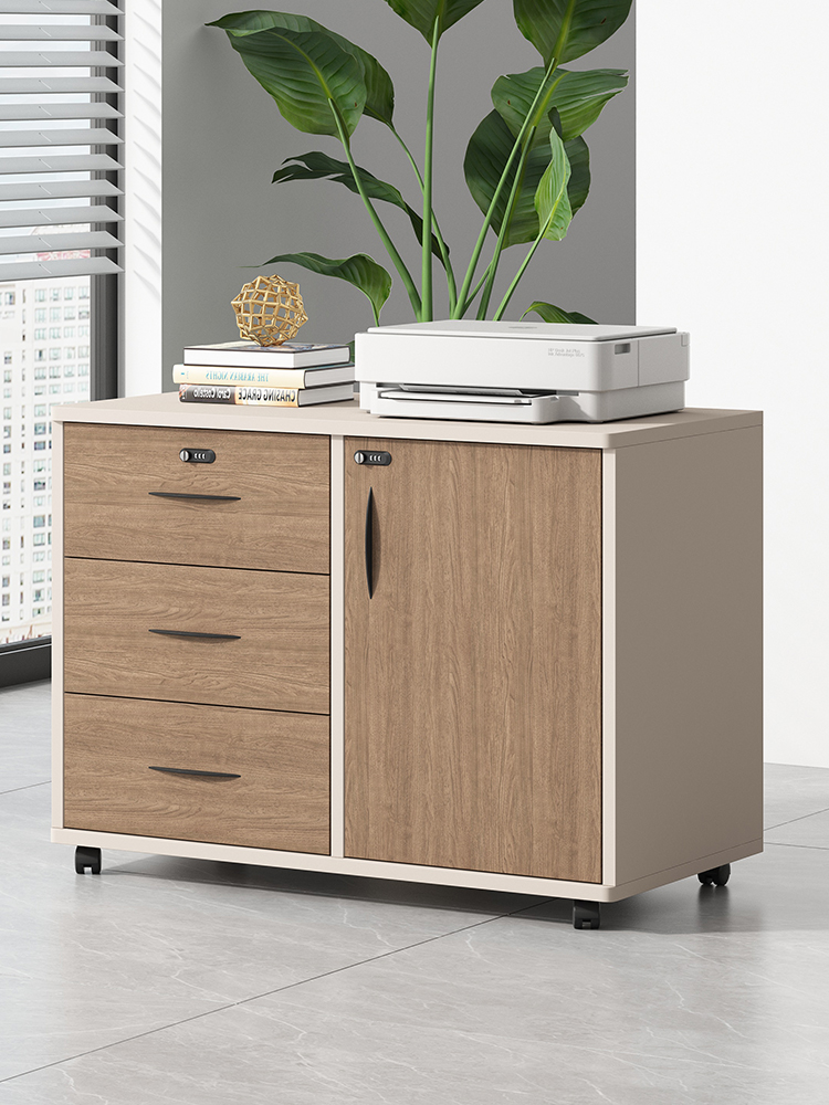 樊闸文件柜低柜地板柜储物柜木质办公隔断柜信息柜茶柜带锁柜