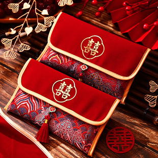 红色结婚喜包万里挑一订婚敬茶万元红包袋大号改口利是封婚庆用品