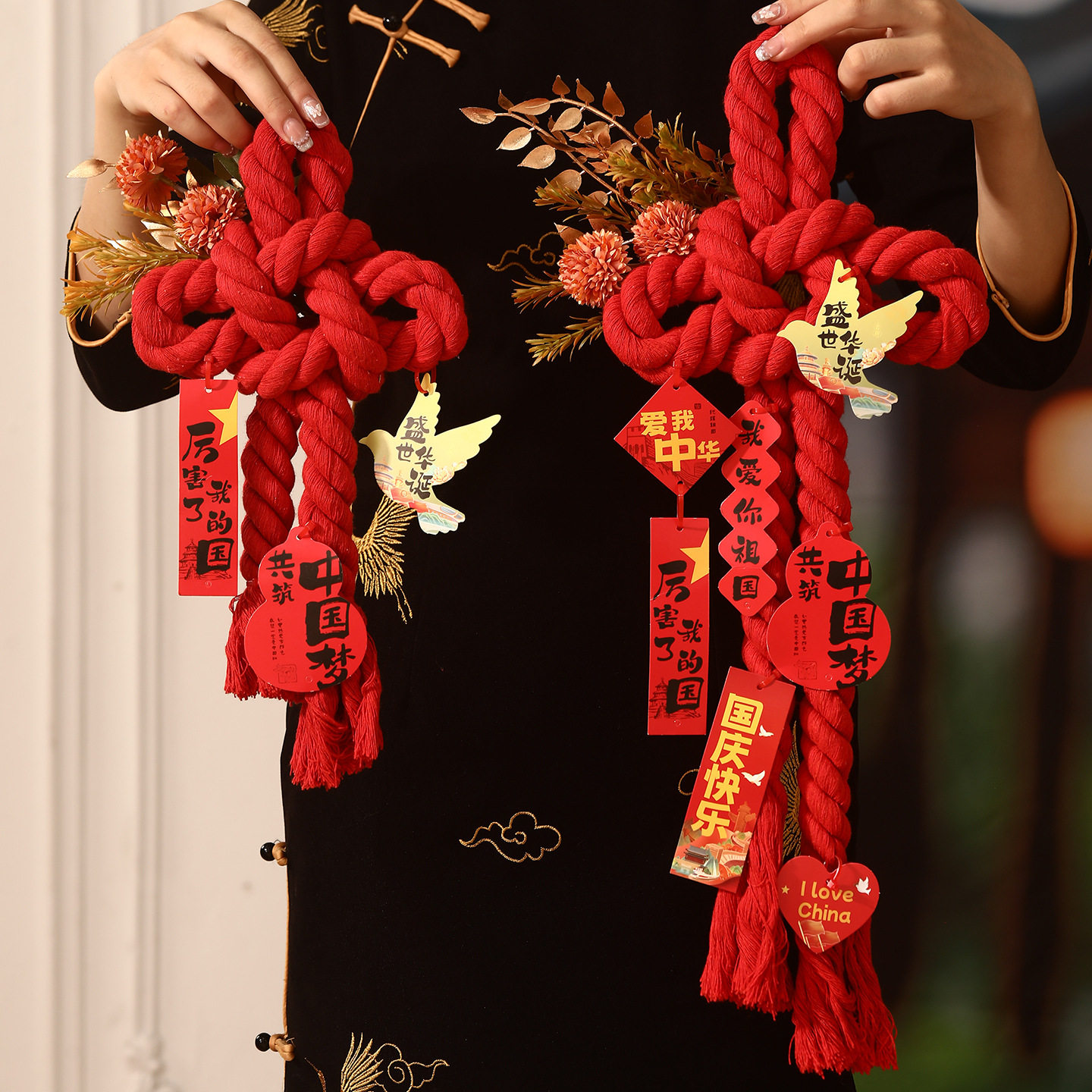 万字结国庆中秋节手工中国结新款diy挂饰布置门挂装饰品挂件场景,节庆用品/礼品,文化创意文具,淘宝优惠券,粉丝福利购,淘宝优惠卷