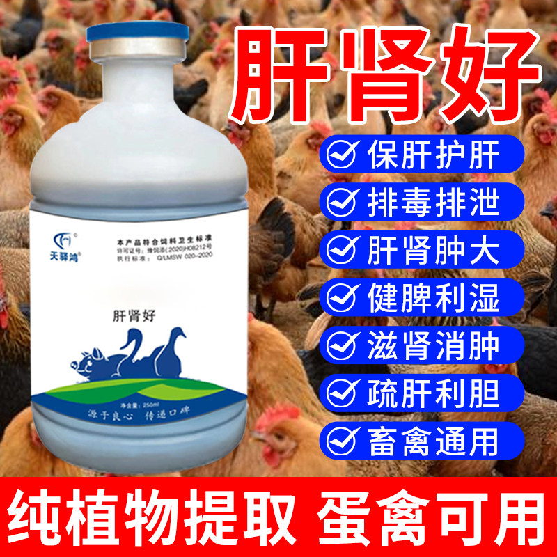 禽用鸡鸭鹅肝肾好保肝护肾通肾尿酸排清毒素残肾肿大花白斑肾护肾