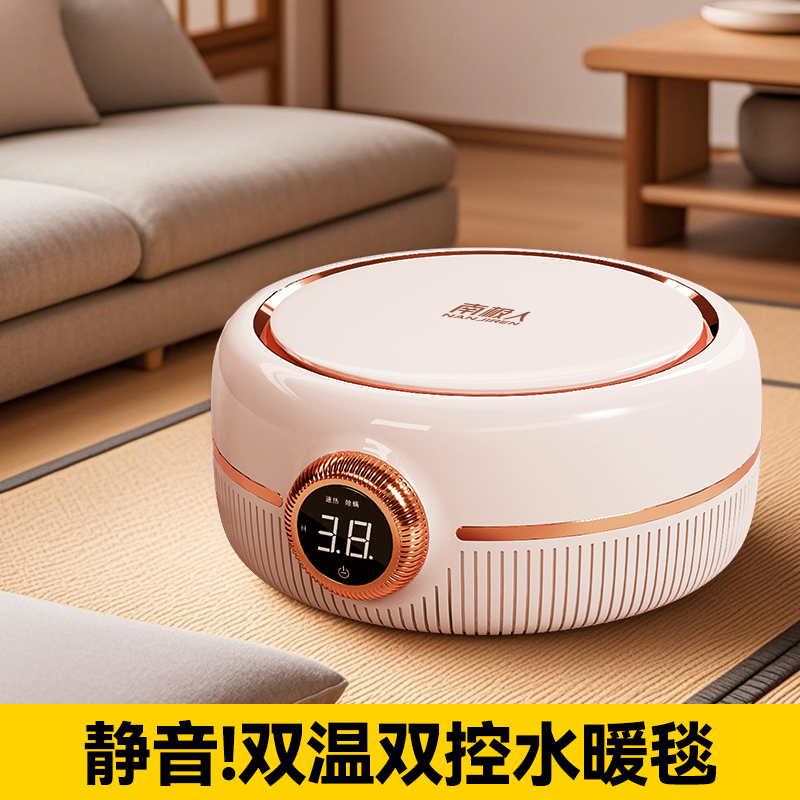 南极人双控新款电热水暖毯电褥子静音床头靠垫软包护腰靠枕大靠背