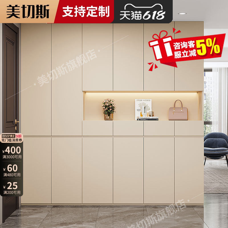 实木鞋柜家用门口入户玄关柜新款2024爆款储物柜窄版多层超大鞋架