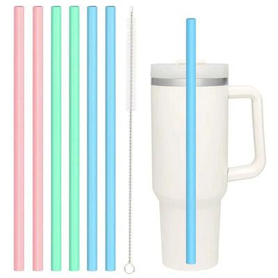 6/2Pcs Silicone Straw Suitable for Stanley Travel Insulated