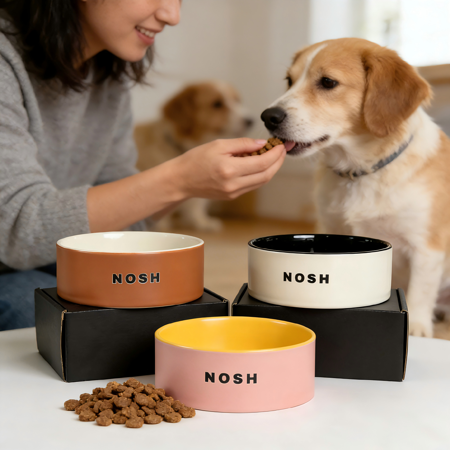 LuckyPet猫狗碗中大型犬超大容量大重量防打翻精品礼盒装陶瓷狗碗,宠物/宠物食品及用品,猫狗碗/慢食碗,淘宝优惠券,粉丝福利购,淘宝优惠卷