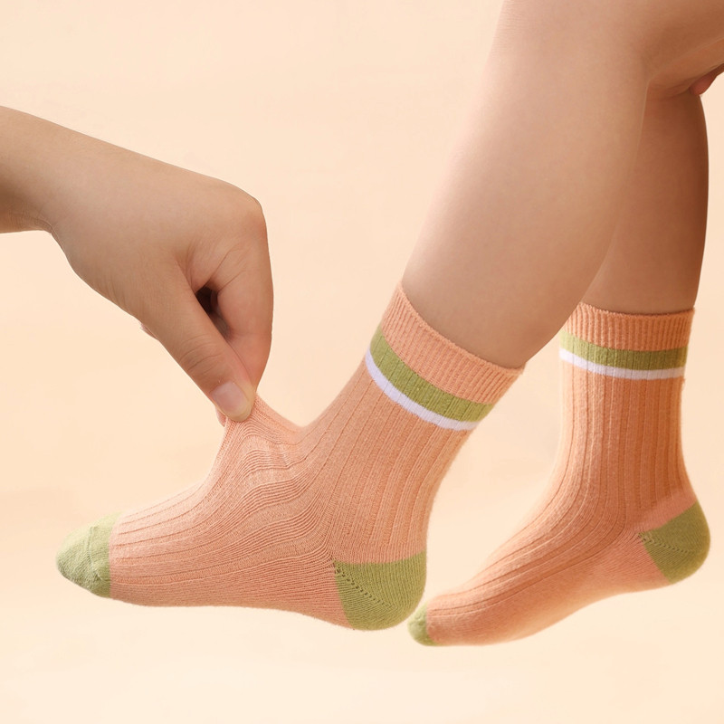 儿童袜子纯棉秋冬季女童男童秋冬厚款中大孩中筒婴儿男女宝宝棉袜