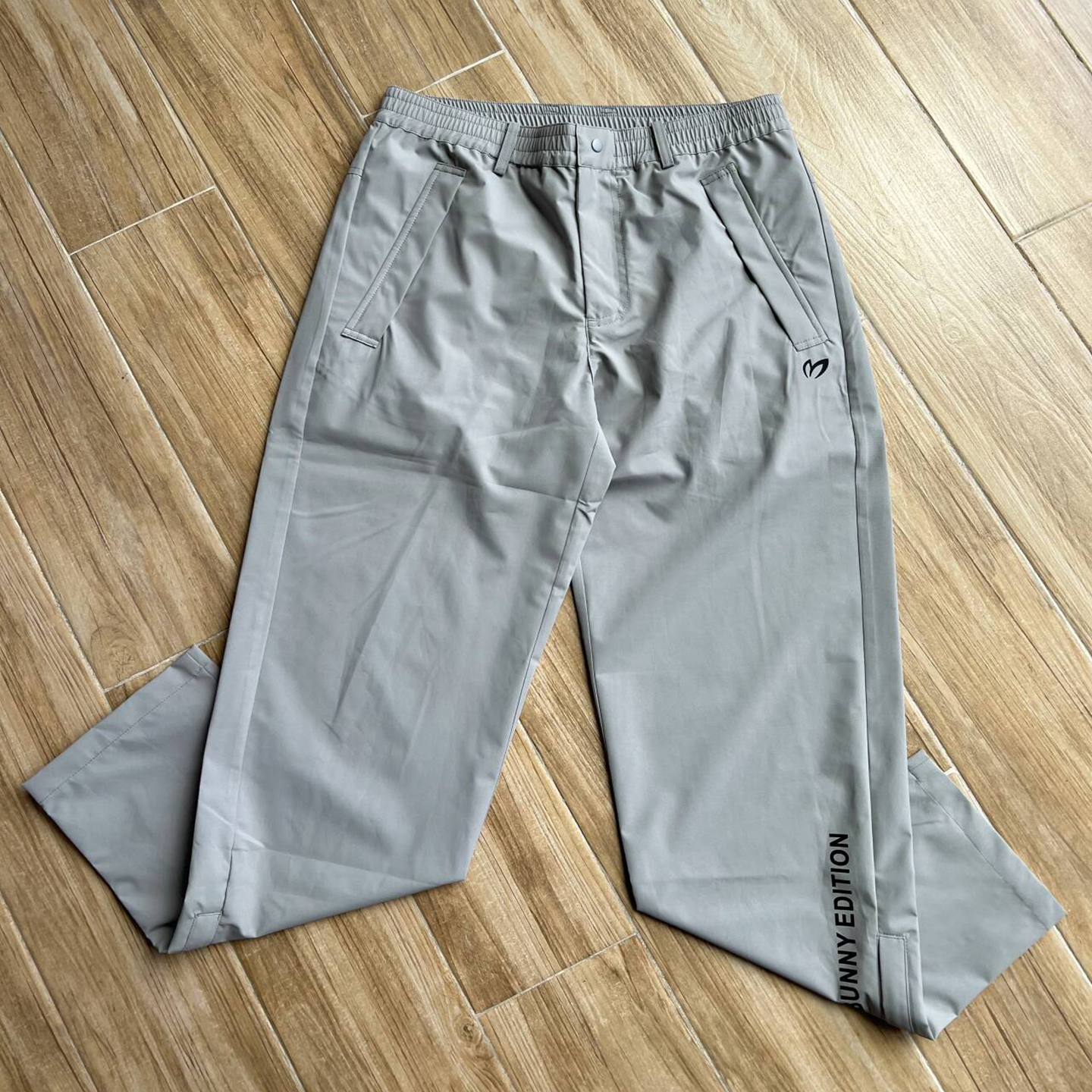 高尔夫男装雨衣裤长裤雨衣裤弹力松紧腰防水防风速干运动休闲雨裤